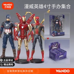 Authentic Zhongdong 4inch Spider-Man Figurine Iron Man Mk85 Thor Toy Mini Thanos Children's Gift Model