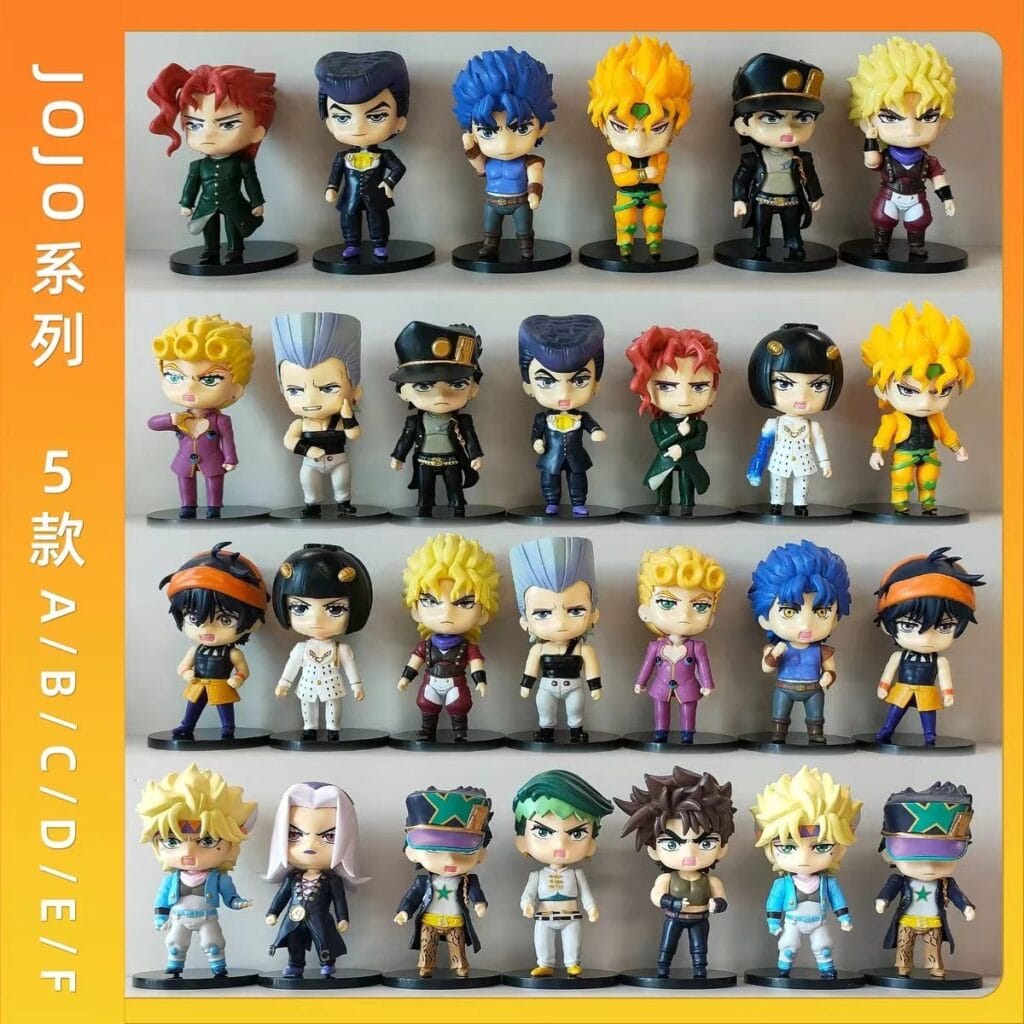 Jojo's Bizarre Adventure Figure Jotaro Kujo Q Version Toy Doll Cake Decoration Ornament Birthday Gift