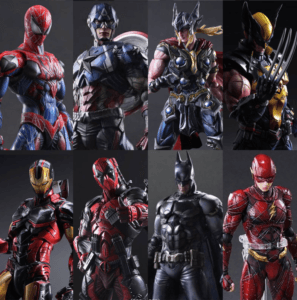 Pa Modified Iron Spider-Man Deadpool Captain America War Machine Batman Venom Thor Wolverine Action Figure