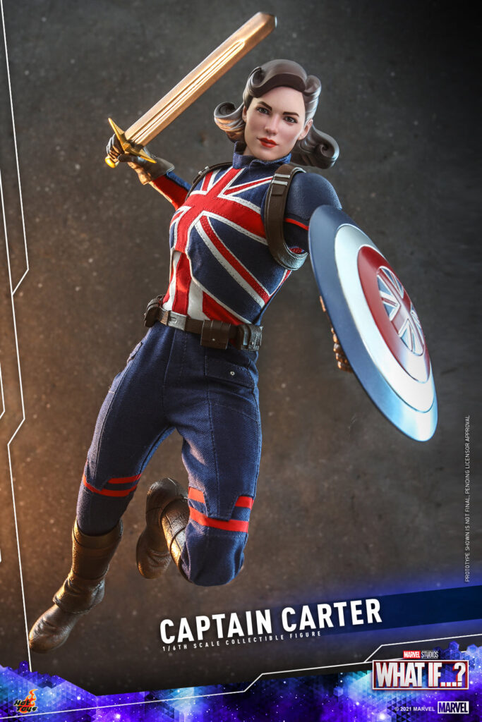 In Stock Hottoys Ht Tms059 Animated Series Captain Britain Peggy Carter