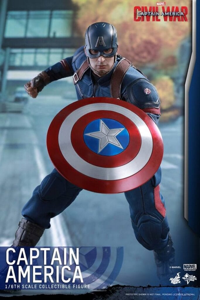 In Stock Hottoys Ht Mms350 Captain America 3 Civil War Captain America