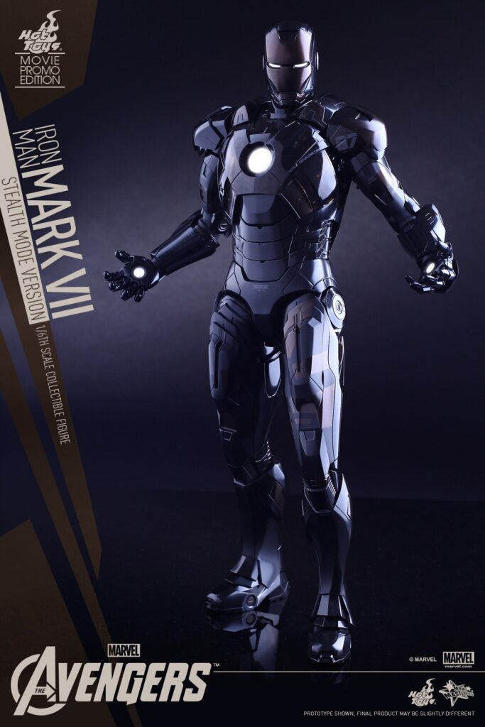In Stock Hottoys Ht Mms282 Iron Man Mk7 Black Stealth Edition