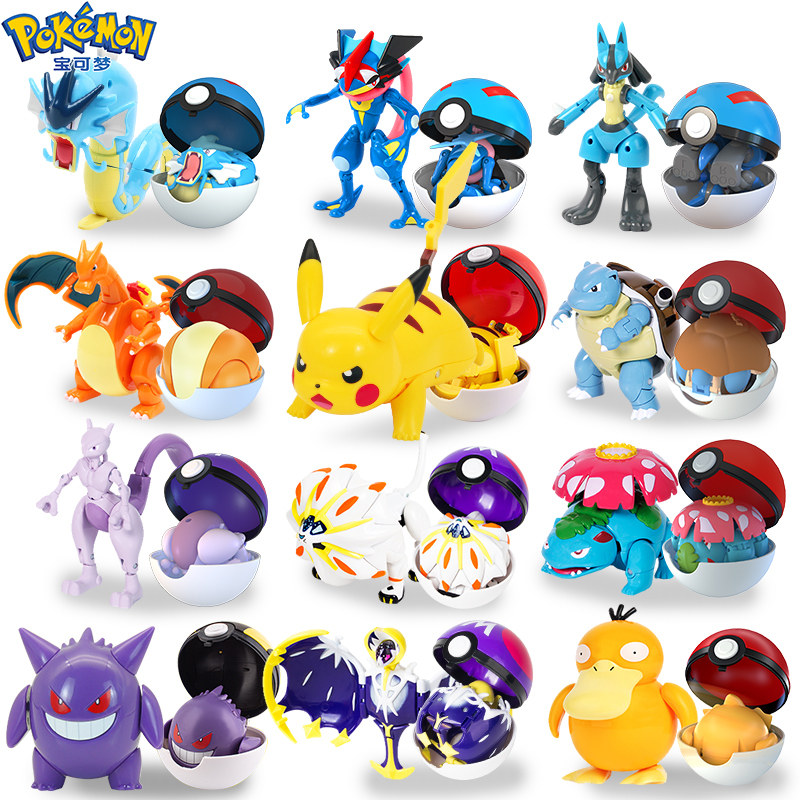 Pokémon Toy Pikachu Poké Ball Doll Figure Blind Box Pokémon Children's Gift for Boys Aged 3-6 Birthday Gift