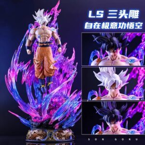 Dragon Ball Figure Ls Free Will White-Haired Son Goku Awakening Saiyan Anime Figure Model Gift