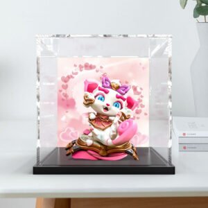 Display Box Suitable for League of Legends Lol Valentine's Day Limited Edition Yuumi Cat Figure Set and Other Collectibles