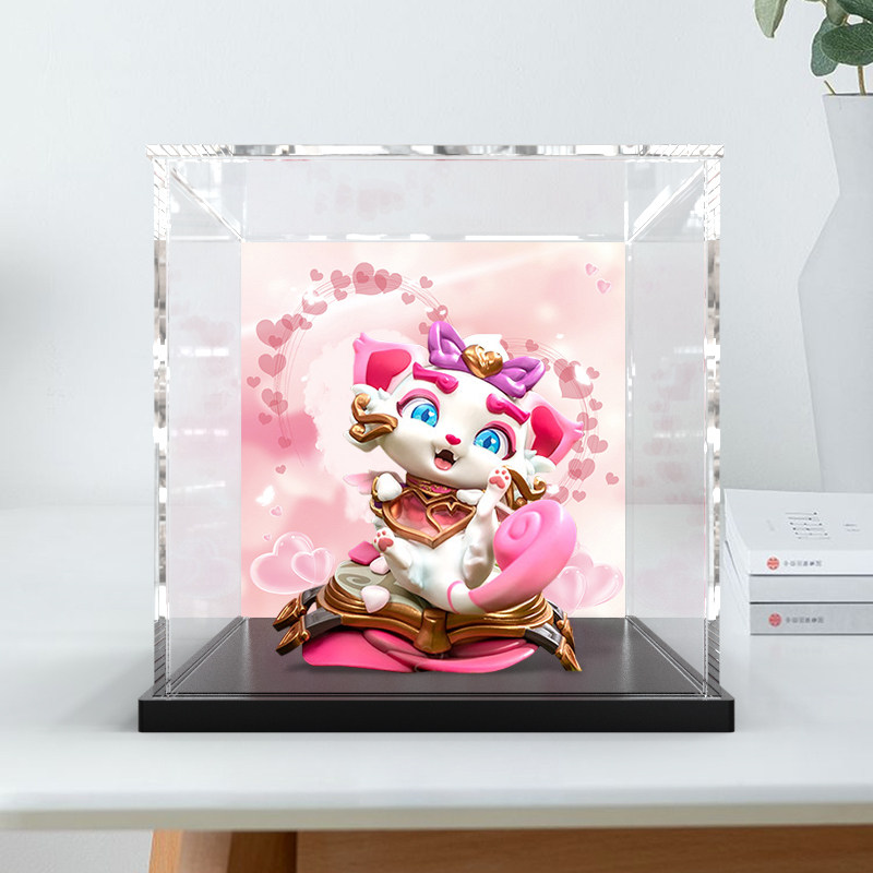 Display Box Suitable for League of Legends Lol Valentine's Day Limited Edition Yuumi Cat Figure Set and Other Collectibles