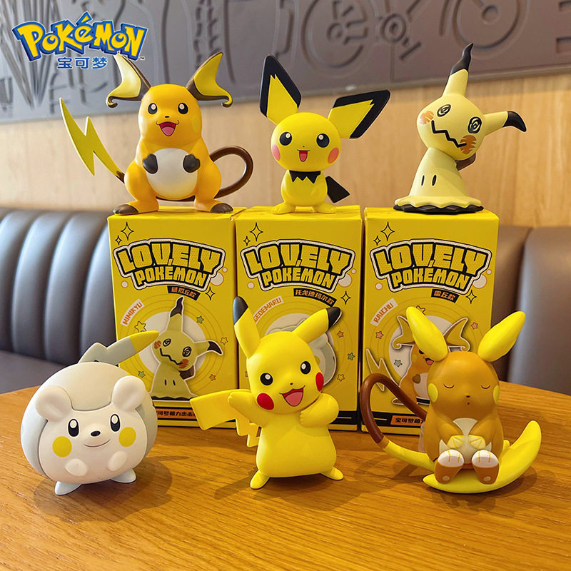 Pokémon Pikachu, Bichu, Pokémon Mystery Figure, Desk Ornament, Hand-Made Toy, Doll, Blind Box