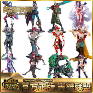 League of Legends Yone Yasuo Ekko Rakan Xayah Rengoku Jinx Vi Rumble Evelynn Figurines Lol Merchandise