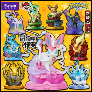 Authentic Pokémon Playful Adventure Bar Eevee Second Generation Figurine Pokémon Ice Day Fairy Scene