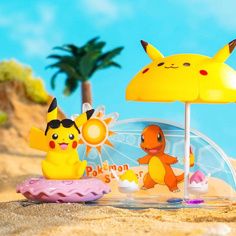 Pokémon Figurine Set Genuine Poké Ball Pikachu Squirtle Scene Set Doll Toy Scale Model World
