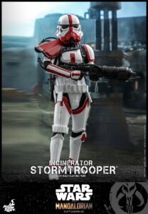 In Stock Hottoys Ht Tms012 the Mandalorian Imperial Incinerator Flamethrower Stormtrooper