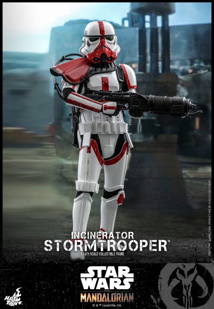 In Stock Hottoys Ht Tms012 the Mandalorian Imperial Incinerator Flamethrower Stormtrooper