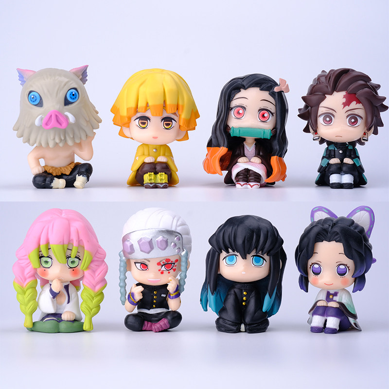 Demon Slayer Figure Tanjiro, Mitsuri, Kyojuro, Zenitsu, Giyu, Tsugumori,