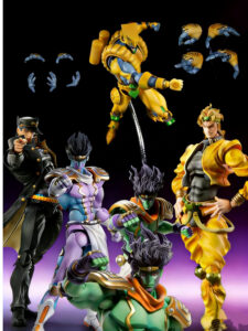 Super Articulated Jojo's Bizarre Adventure Jotaro Kujo Platinum Star Dio Replacement Movable Joint Action Figure
