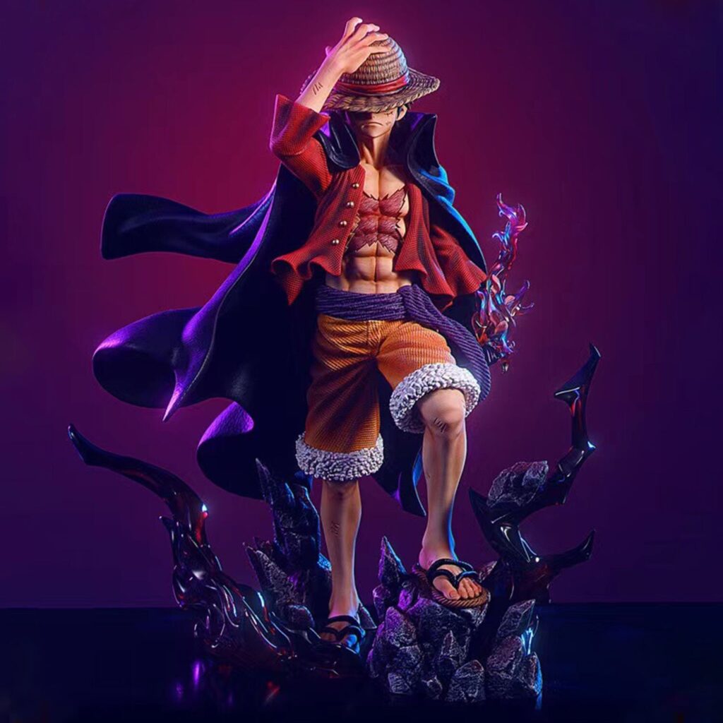 Lx Max Series One Piece New and Old Four Emperors Resonance Supernova Luffy Figure Statue Model Ornament