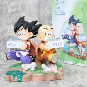 Dragon Ball Childhood Son Goku Krillin Model Turtle Master Roshi Training Series Milk Delivery Figure Anime Ornament Gift