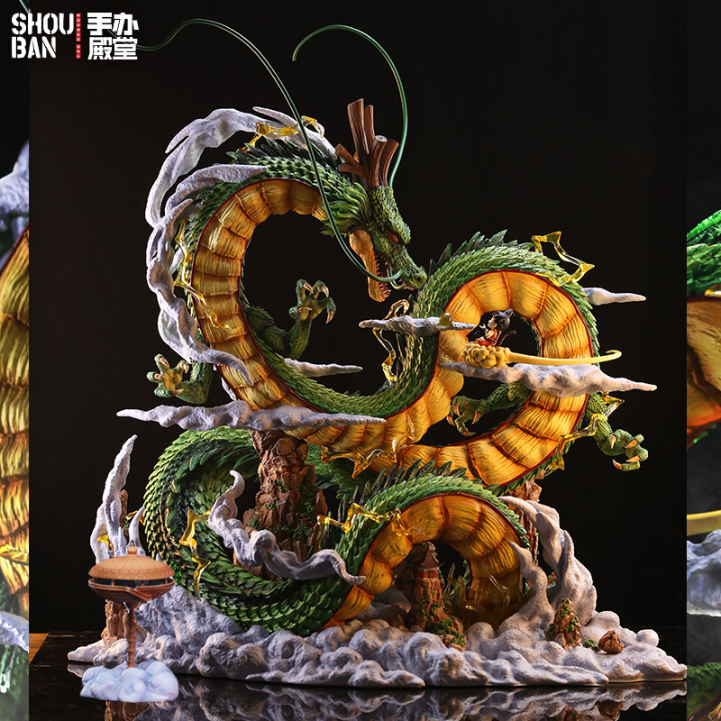 Dragon Ball Figure Shenron Little Goku Scene Statue Goku Gk Model Dragon Ball Super Large Ornament Gift