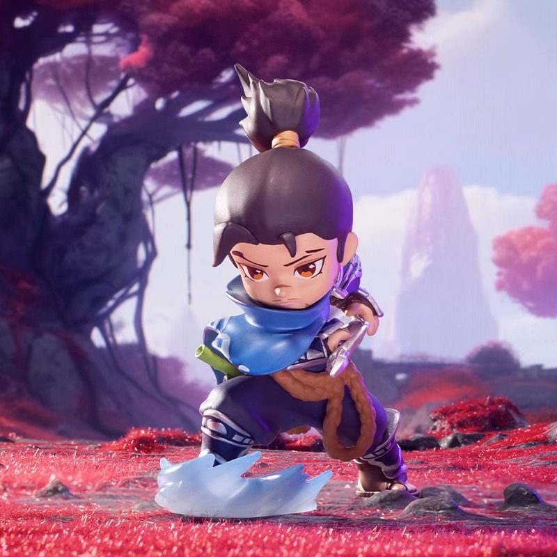 Popmart League of Legends Yasuo Figure Teemo Lee Syng Yuumi Ezreal Trendy Blind Box Toys