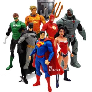 Batman Figure Superman Justice League Green Lantern Wonder Woman Flash Movie Doll Model Toy