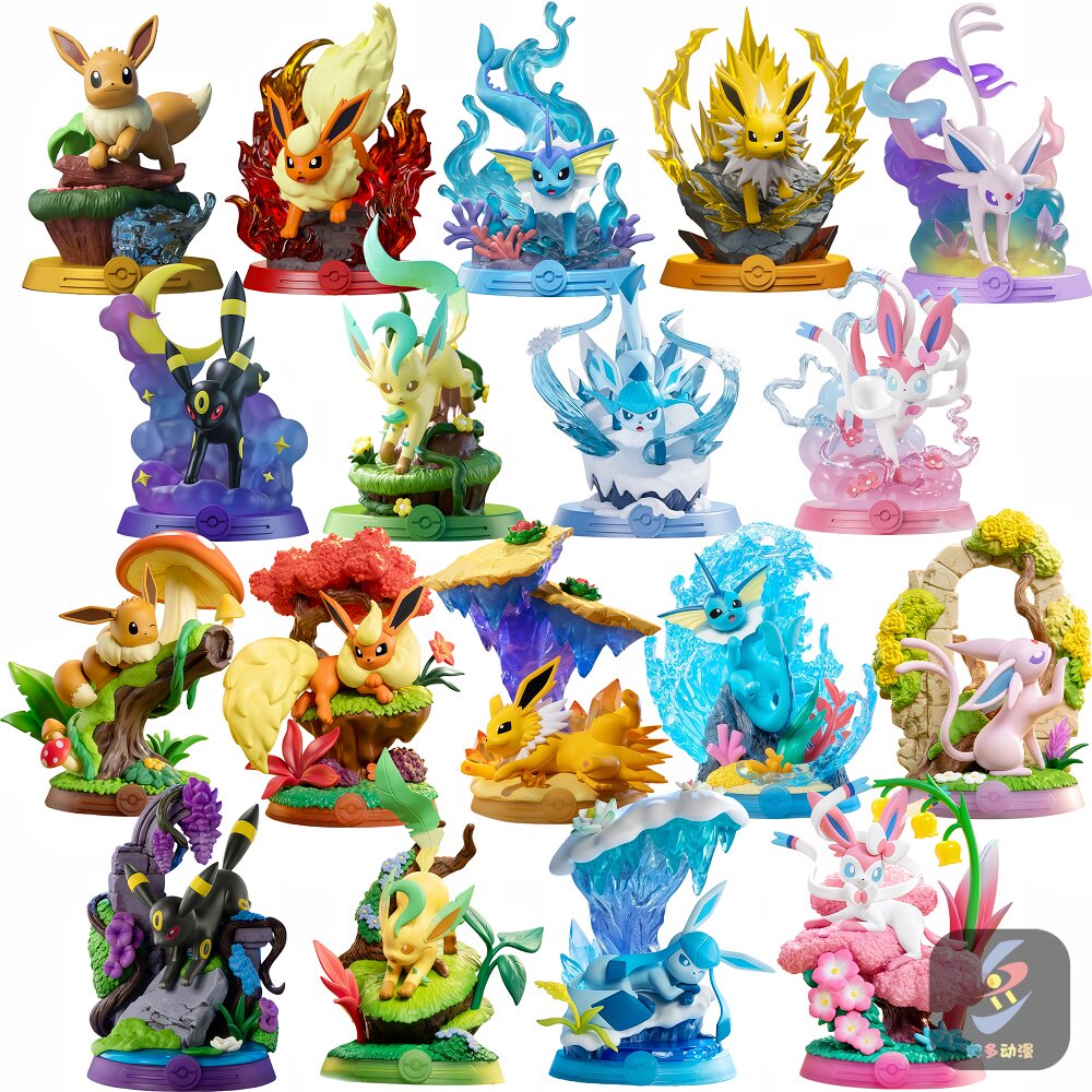 In Stock Playful Pokémon Trendy Toys Blind Box Let's Go Adventure Eevee Ice Eevee
