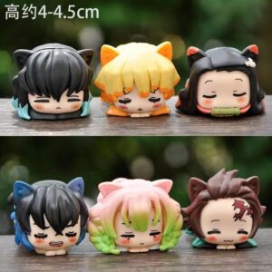 Cute Cat-Eared Internet-Famous Demon Slayer Merchandise Blind Box Figure Kanroji Mitsuri Two-Dimensional Desktop Ornament Is
