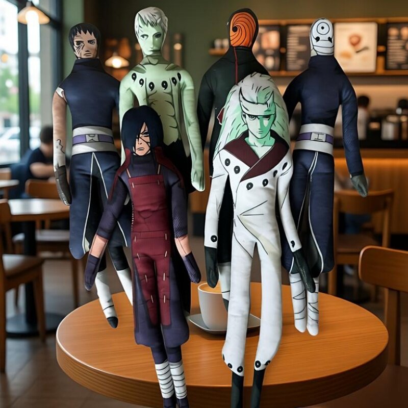 Naruto Figure Model Desktop Ornament Anime Two-Dimensional Peripheral Gift Kakashi Naruto Q Version Sitting Posture