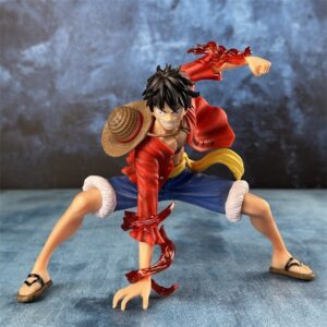 One Piece Figure, Battle Style, Red-Haired Luffy Smashing the Ground, Straw Hat Pirates, Anime One Piece, Model Ornament