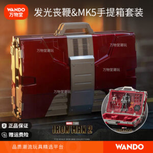 Zhongdong Sanbian Suitcase Model Mk5 Iron Man Action Figure Light-Up Version Toy Mark Marvel Merchandise