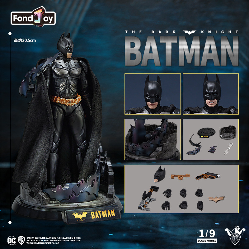 New Luxury Dc Official Batman Figure Dark Knight Scene Set Assembly Joker Model Action Figure
