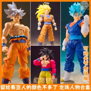 Dragon Ball Son Goku Figure Super Saiyan 3/4 Vegeta Gohan No. 18 Movable Model Toy Display Piece
