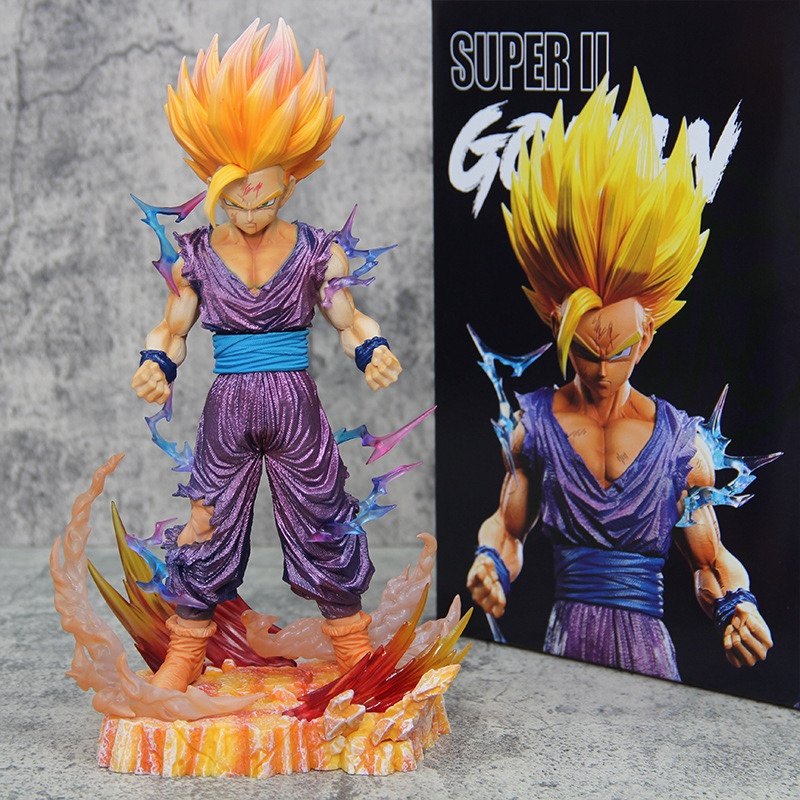 Dragon Ball Z Wolf Super Saiyan 2 Gohan Seven Dragon Ball Series Scene Anime Peripheral Saiyan Model Figurine Gift