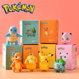 Pokémon Pikachu, Bicachu, Pokémon Squirtle Figurines, Collectible Toys, Blind Box