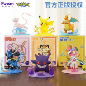 Playful Pokémon Pikachu Figure, Pokémon Figurine, Pokébip, Gengar, Meowth, Small Size Merchandise