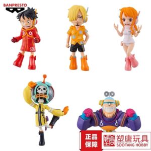 Bandai Toy Factory One Piece Wcf Egghead Island Departure 1 Luffy Sanji Boxed Figure Collectible [in Stock]