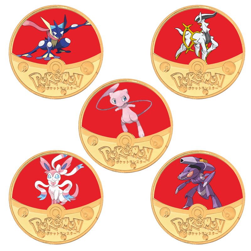 Pokémon Legendary Beast Dream Almia Gengar Cartoon Animation Commemorative Coin Collectible Gift