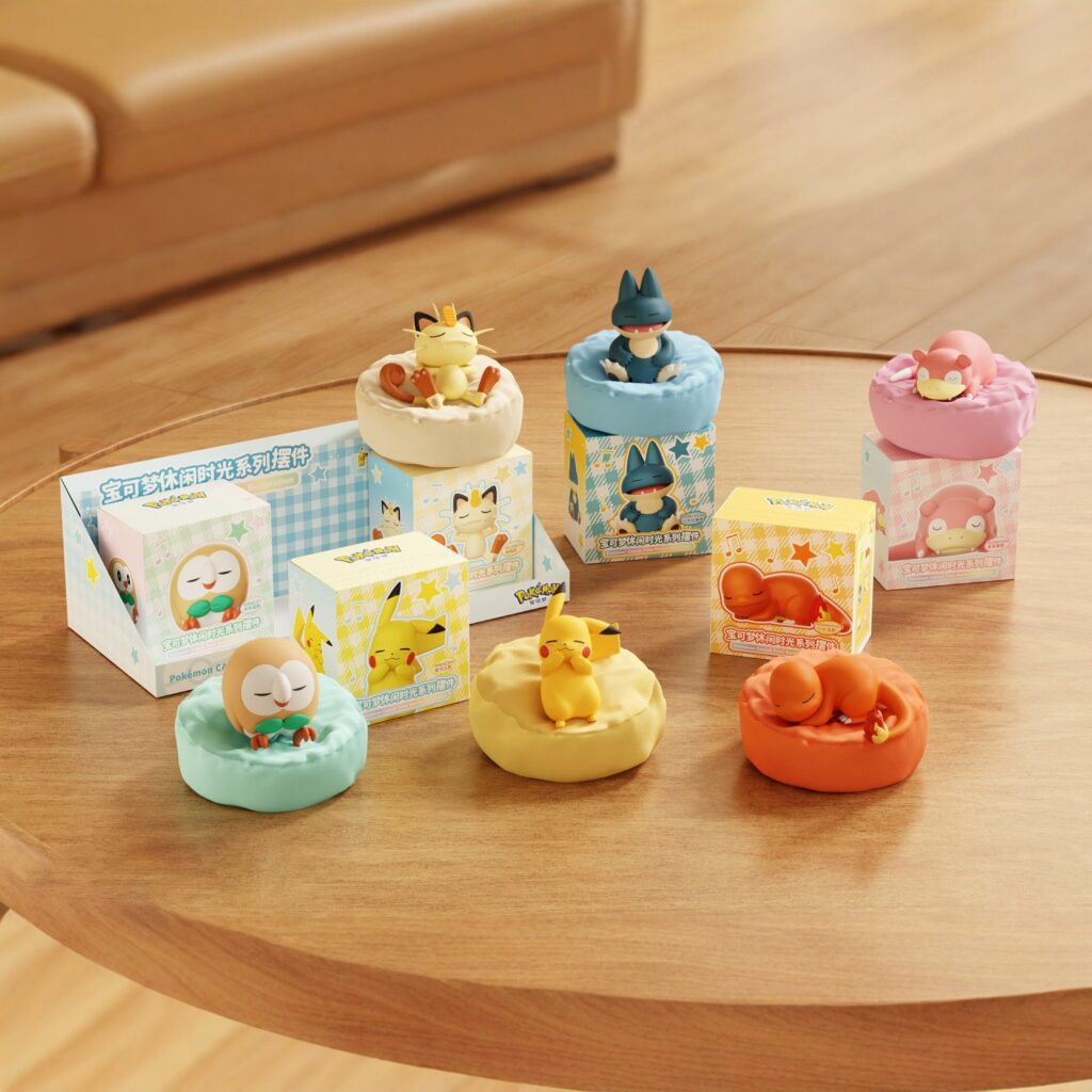Authentic Pokémon Figurines Sleeping Pikachu, Sleeping Style Kirby, Bulbasaur Desktop Full Set Dolls and Figures