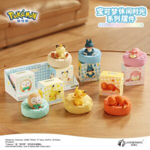 Pokémon Leisure Time Series Sleeping Posture Figurine Blind Box Pokémon Charmander Pikachu Kirby Figure