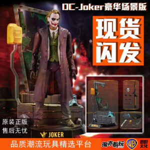 Dc Official Joker Heath Ledger Figure Joker Doll Batman Figurine Suicide Squad Scene Version Fan Goods
