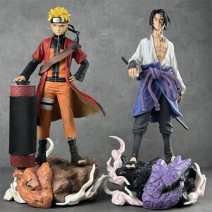 Naruto Sage Mode Naruto Jujutsu Seal Sasuke Shippuden Anime 2D Figure Model Statue Ornament