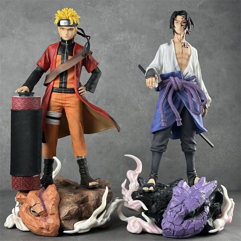 Naruto Sage Mode Naruto Jujutsu Seal Sasuke Shippuden Anime 2D Figure Model Statue Ornament