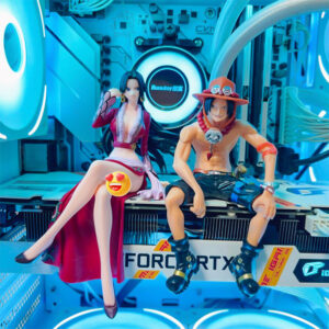 One Piece Bar Counter Empress Figure Sitting Posture Ace Standing Posture Desktop Ornament Computer Case Figurine Model Graphics Card Sea View Room