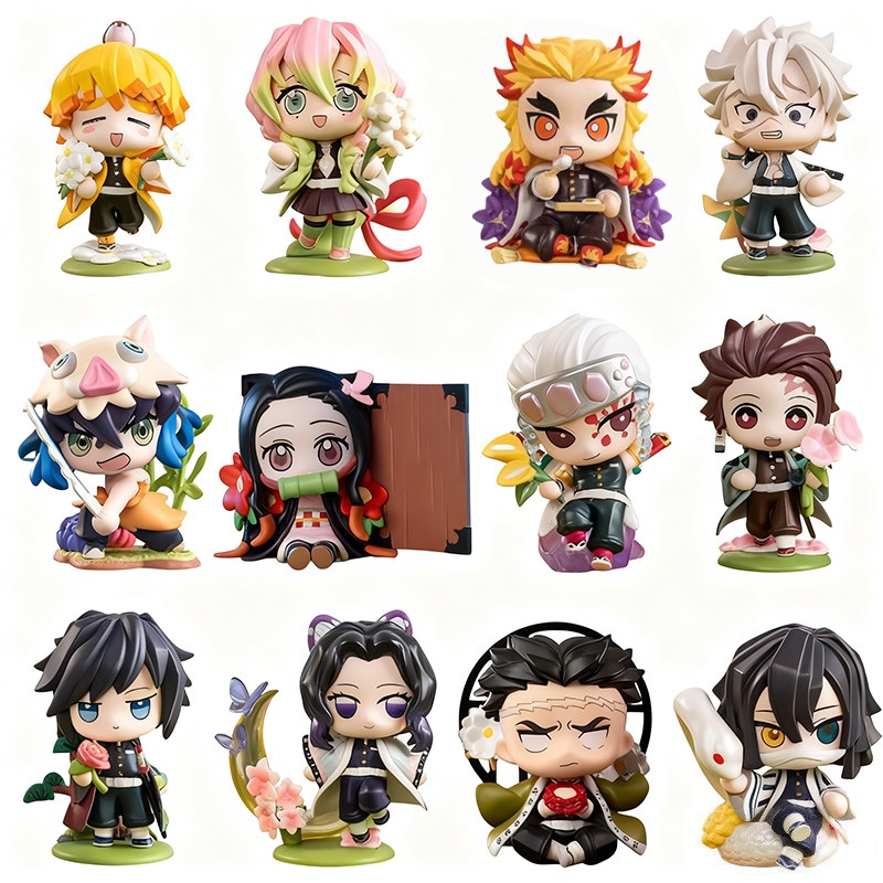Demon Slayer Blind Box: Inosuke Hashibira, Zenitsu Agatsuma, Tanjiro Kamado Figure Peripheral Birthday Gift