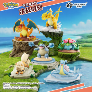 New Pokemon Series Showdown Moment Figure Ornament Charizard Wind Speed Dog Doll Cute Birthday Gift