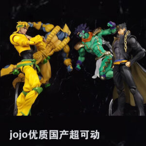 Super Realistic Movable Jojo's Bizarre Adventure Platinum Star Kujo Jotaro Dio Action Figure Model Children's Toy