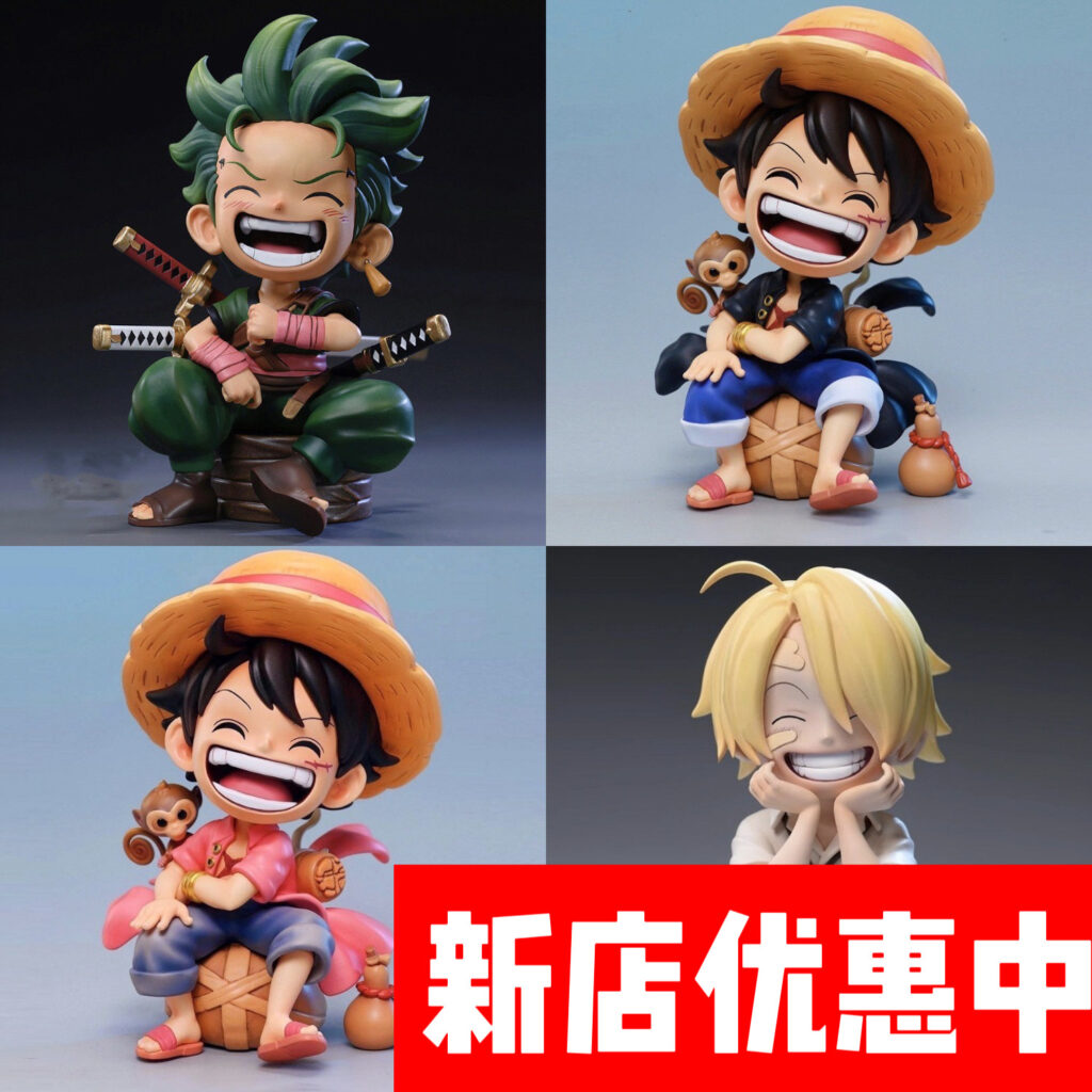 One Piece Figure Zoro Nika Luffy Sanji Anime Model Case Car Decoration Birthday Gift for Men and Women