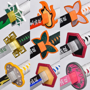 Demon Slayer: Kimetsu No Yaiba Nichirin Sword Kamado Tanjirou Tomioka Giyuu Butterfly Shinobu Cos Peripheral Toy Wooden Sword Unsharpened
