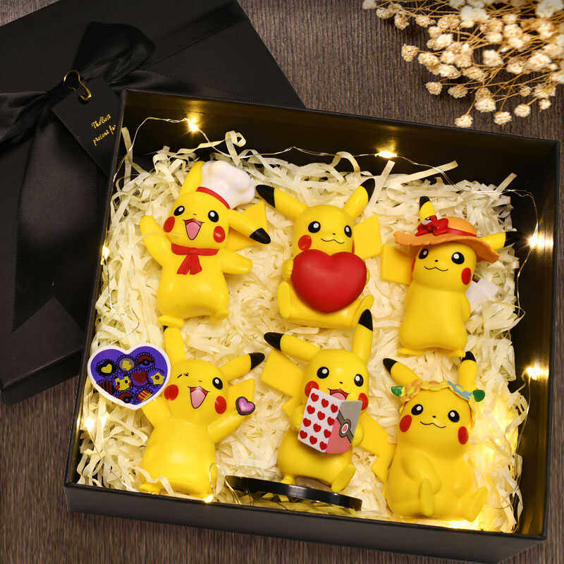Pokémon Mini Cute Pikachu Figurine Gift Box High-End Birthday Gift for Men and Women