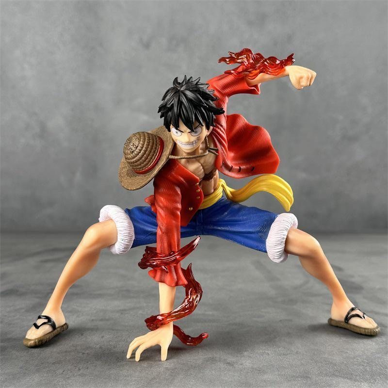 One Piece Statue Double Fruit Special Edition Art Style Battle Luffy Figure Ornament Anime One Piece Model Ornament