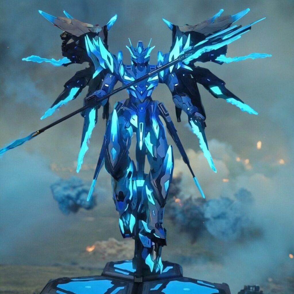 Motorized Assembly Mecha Model: Ao Bing Alloy Color, Lu Bu, Bai Qi, Modified Gundam, Bai Xueji, Cao Ren Blind Box Figure