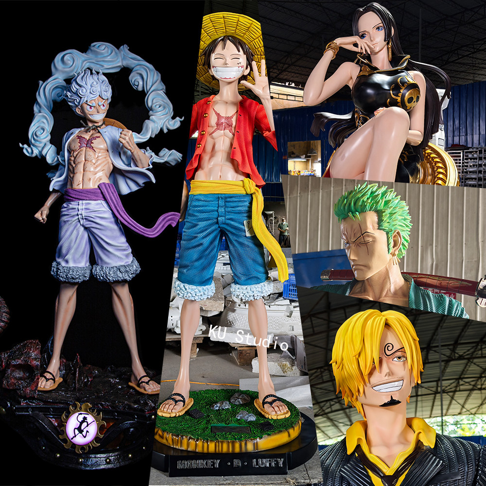One Piece Large-Scale Figure 1:1 Luffy Zoro Model Empress Sanji Statue Model Toy Resin Figure